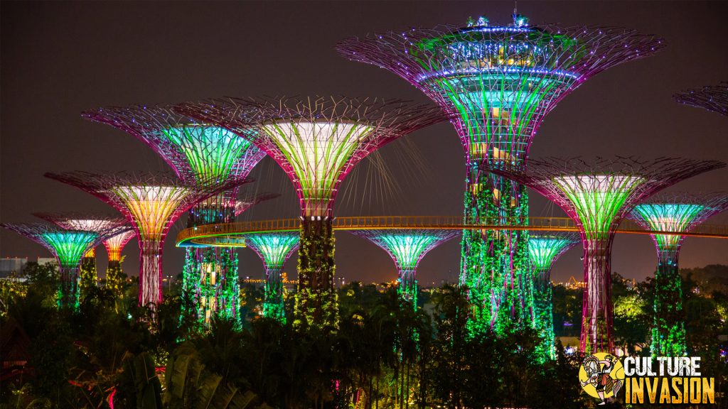 Cahaya dan Warna Keindahan Malam di Gardens by the Bay!